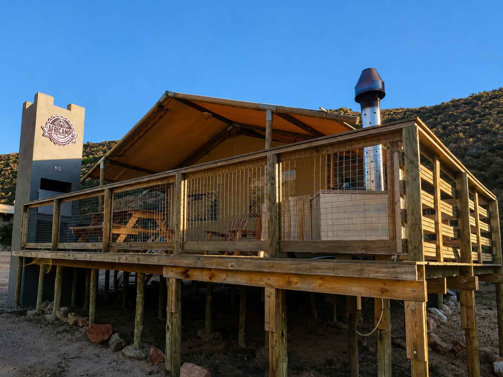 AfriCamps at Karoo 1 - boutique tent & private deck