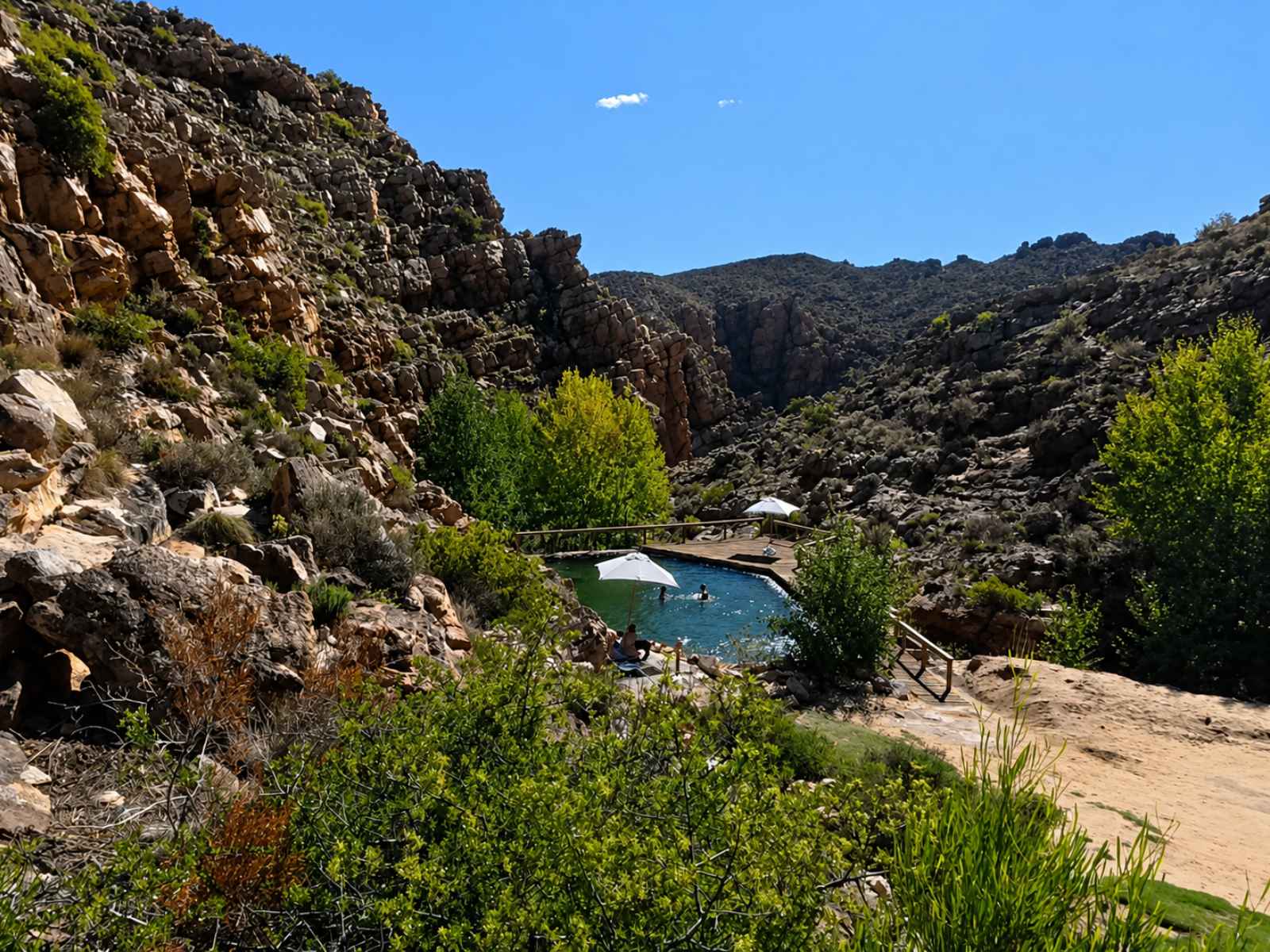 AfriCamps at Karoo 1 - the natural rock pool
