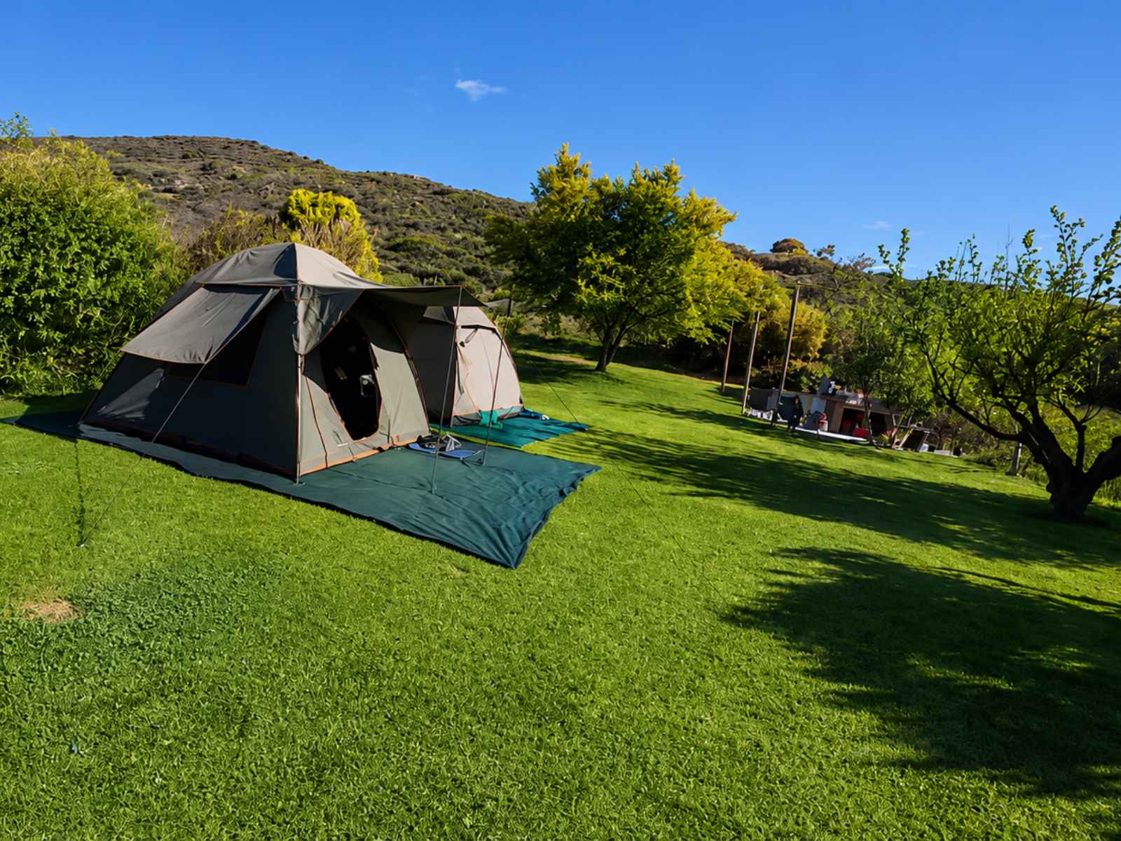 New Beginnings - lush green campsite