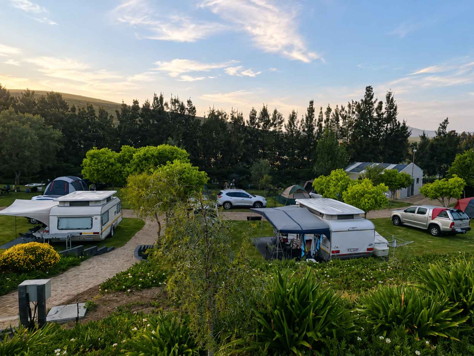 Vloedbos Vacation Resort - a grassy campsite